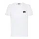 Tricou Dolce & Gabbana, Logo Argintiu, Alb - G8PT1TG7F2IW0800 Tricou Dolce & Gabbana, Logo Argintiu, Alb - G8PT1TG7F2IW0800