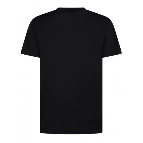 Tricou Dolce&Gabbana, Negru, Guler in V, Logo Atasat