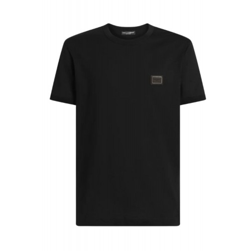 Tricou DOLCE & GABBANA,  Logo New Plate Cotton T-Shirt