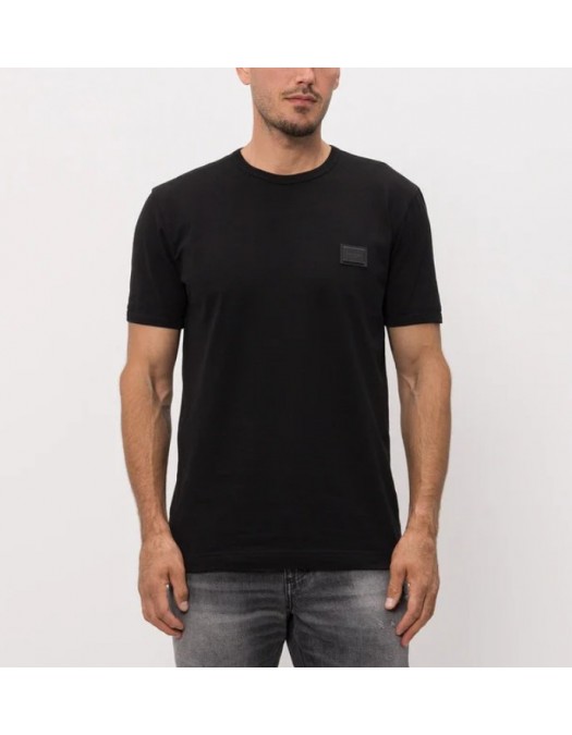 Tricou DOLCE & GABBANA,  Logo New Plate Cotton T-Shirt - G8PV1TG7Q1QN0000