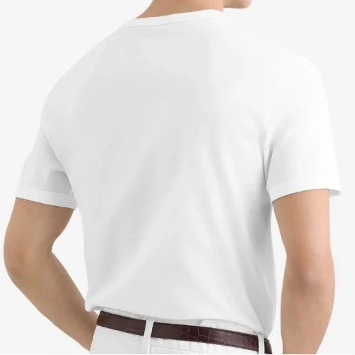 Tricou DOLCE & GABBANA,  Logo New Plate Cotton T-Shirt,White