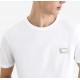 Tricou DOLCE & GABBANA,  Logo New Plate Cotton T-Shirt,White - G8PV1TG7Q1QW0800