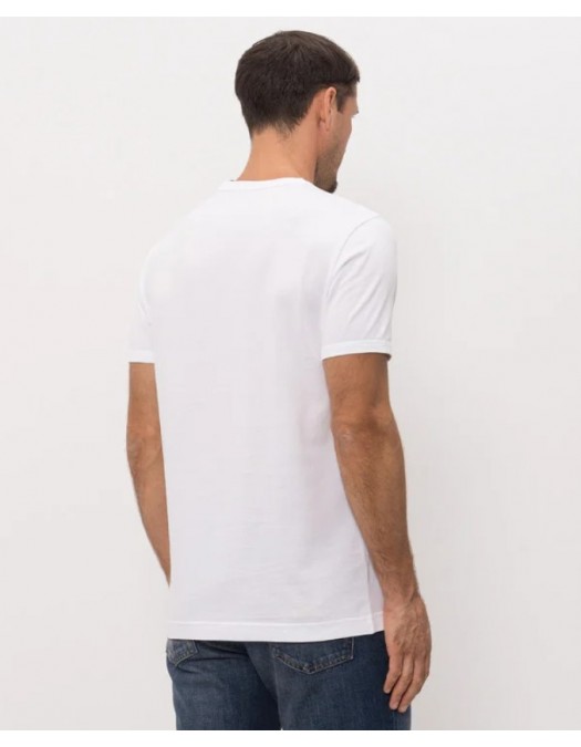Tricou DOLCE & GABBANA,  Logo New Plate Cotton T-Shirt,White - G8PV1TG7Q1QW0800