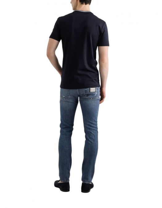 TRICOU DOLCE & GABBANA, Classic, Logo Embroidered, Black - G8RA2ZFU7EQB0665 TRICOU DOLCE & GABBANA, Classic, Logo Embroidered, Black - G8RA2ZFU7EQB0665