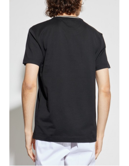 TRICOU DOLCE & GABBANA, Classic, Logo Insert, Chest Pocket, Black - G8RA2ZFU7EQN0000