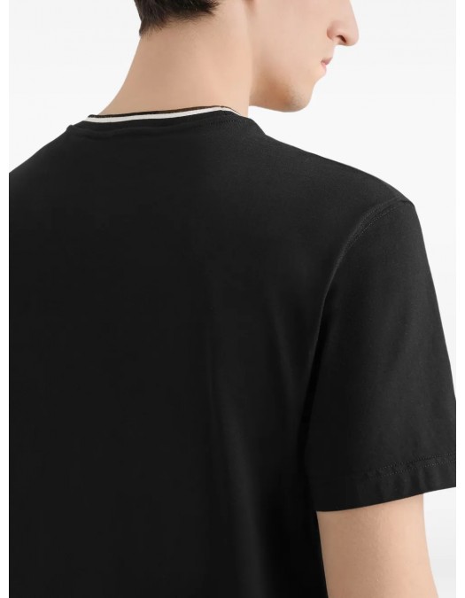 TRICOU DOLCE & GABBANA, Classic, Logo Insert, Chest Pocket, Black - G8RA2ZFU7EQN0000 TRICOU DOLCE & GABBANA, Classic, Logo Insert, Chest Pocket, Black - G8RA2ZFU7EQN0000