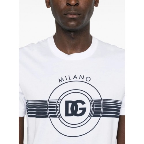 Tricou DOLCE&GABBANA, Tricou cu imprimeu DG, White