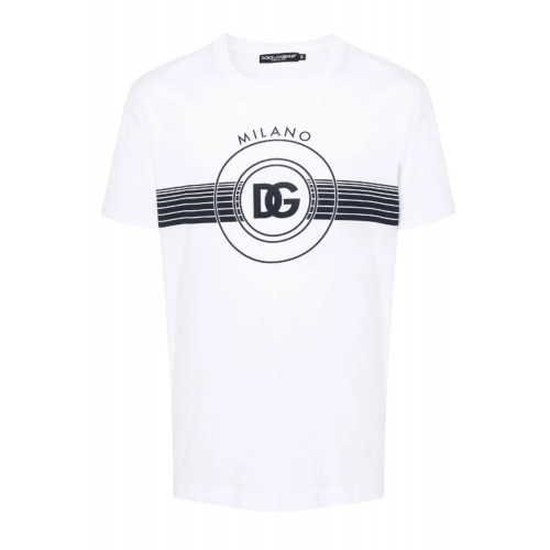Tricou DOLCE&GABBANA, Tricou cu imprimeu DG, White