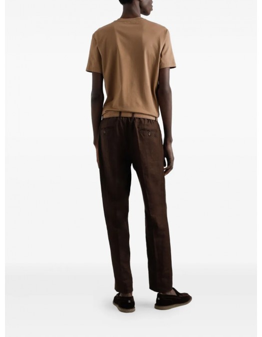 TRICOU DOLCE & GABBANA, Classic, Logo Embroidered, Brown - G8RN8ZG7NUBM0672 TRICOU DOLCE & GABBANA, Classic, Logo Embroidered, Brown - G8RN8ZG7NUBM0672