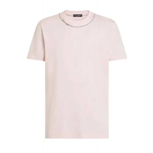 Tricou DOLCE & GABBANA, cotton T-shirt with DG embroidery