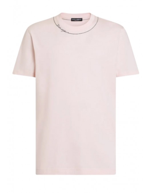 Tricou DOLCE & GABBANA, cotton T-shirt with DG embroidery - G8RN8ZG7P9OF0662