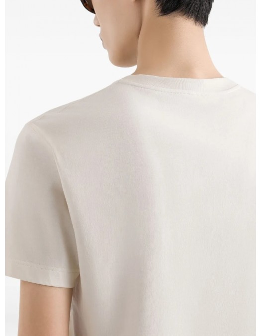 TRICOU DOLCE & GABBANA, Logo Insert, Crew Neck, Beige - G8RN8ZG7PJ0A4567 TRICOU DOLCE & GABBANA, Logo Insert, Crew Neck, Beige - G8RN8ZG7PJ0A4567
