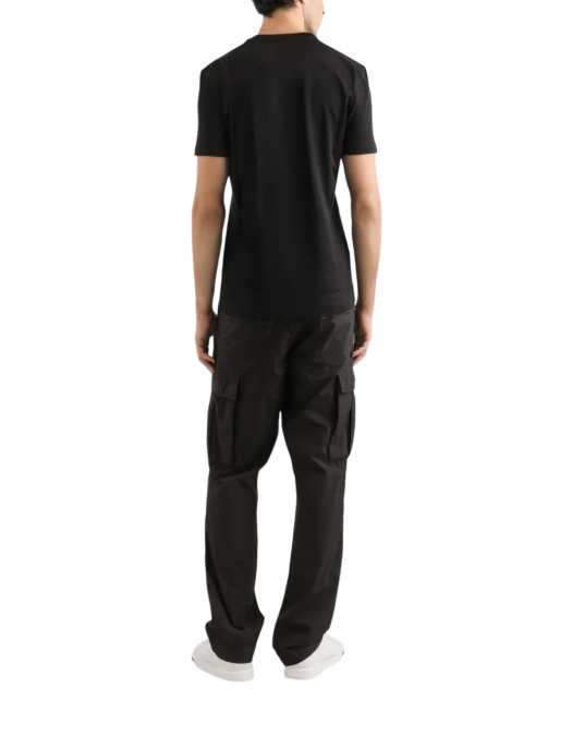 TRICOU DOLCE & GABBANA, Logo insert, Crew Neck, Black - G8RN8ZG7PJ0N0000