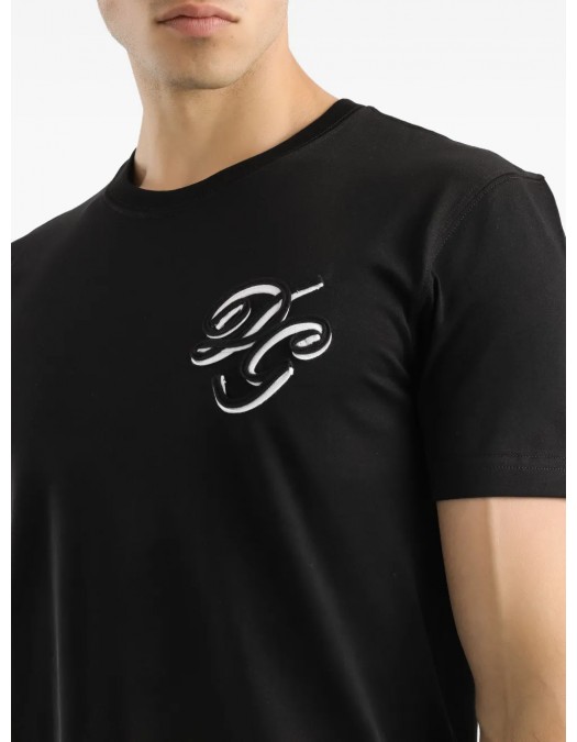 TRICOU DOLCE & GABBANA, Logo insert, Crew Neck, Black - G8RN8ZG7PJ0N0000 TRICOU DOLCE & GABBANA, Logo insert, Crew Neck, Black - G8RN8ZG7PJ0N0000