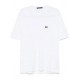 Tricou Dolce & Gabbana, Logo Plaque Insert, White - G8SE3TFU7ENW0800