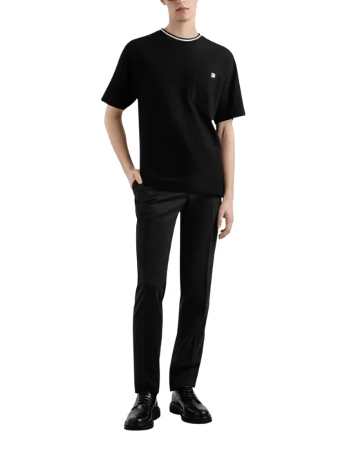 TRICOU DOLCE & GABBANA, Classic, Logo Embroidered, Black - G8ST3ZHU7UTN0000 TRICOU DOLCE & GABBANA, Classic, Logo Embroidered, Black - G8ST3ZHU7UTN0000