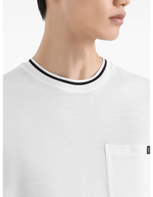 TRICOU DOLCE & GABBANA, Classic, Logo Embroidered, White - G8ST3ZHU7UTW0800 TRICOU DOLCE & GABBANA, Classic, Logo Embroidered, White - G8ST3ZHU7UTW0800