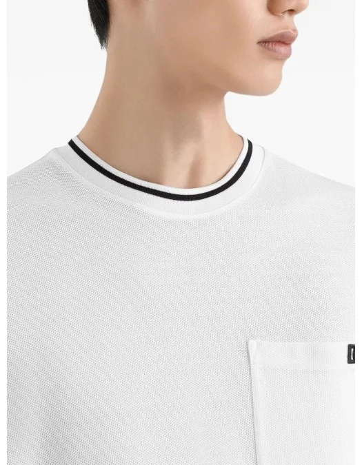TRICOU DOLCE & GABBANA, Classic, Logo Embroidered, White - G8ST3ZHU7UTW0800
