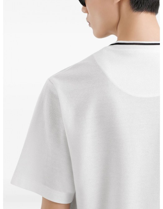 TRICOU DOLCE & GABBANA, Classic, Logo Embroidered, White - G8ST3ZHU7UTW0800 TRICOU DOLCE & GABBANA, Classic, Logo Embroidered, White - G8ST3ZHU7UTW0800