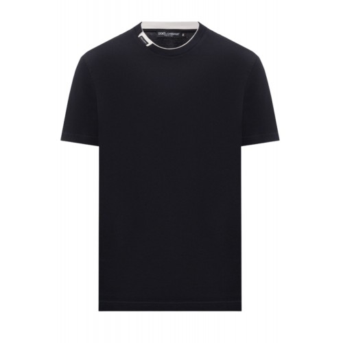 Tricou DOLCE & GABBANA, Cotton t-shirt with contrasting profile