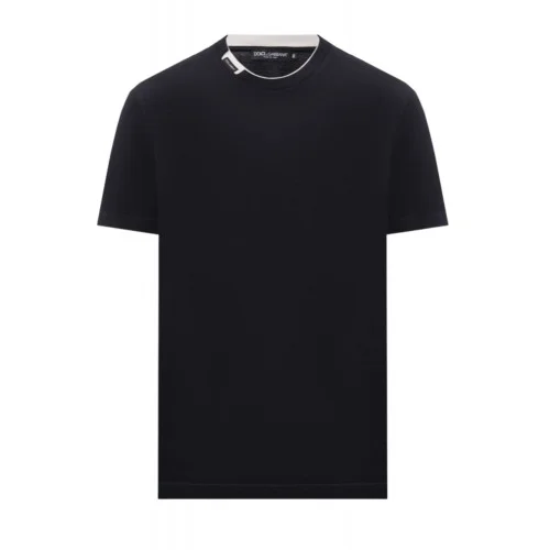 Tricou DOLCE & GABBANA, Cotton t-shirt with contrasting profile
