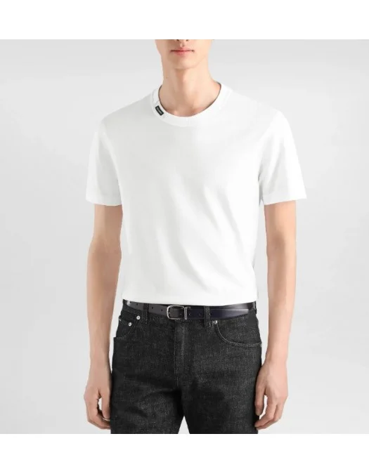 Tricou DOLCE & GABBANA, Cotton Jersey T-shirt, White - G8TW5TFU7EQW0800