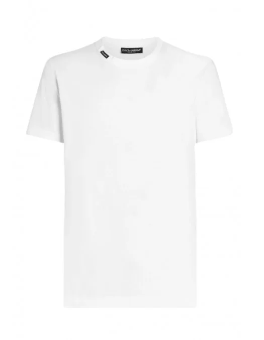 Tricou DOLCE & GABBANA, Cotton Jersey T-shirt, White - G8TW5TFU7EQW0800