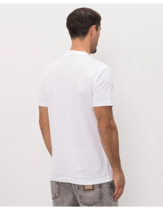 Tricou DOLCE & GABBANA, Cotton Jersey T-shirt, White - G8TW5TFU7EQW0800