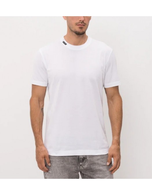 Tricou DOLCE & GABBANA, Cotton Jersey T-shirt, White - G8TW5TFU7EQW0800