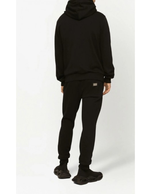 Hanorac DOLCE & GABBANA, hooded zi-up sweatshirt, Negru - G9ABITG7P1CN0000