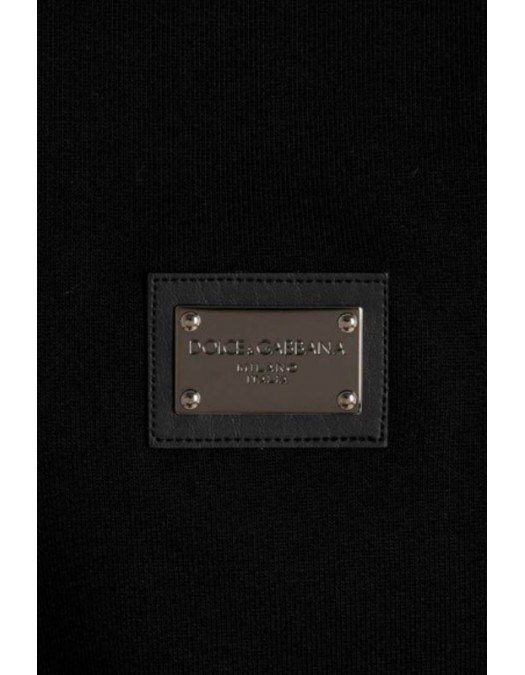 Bluza Dolce & Gabbana, Logo Metalic frontal, Black - G9ABJTG7F2GN0000