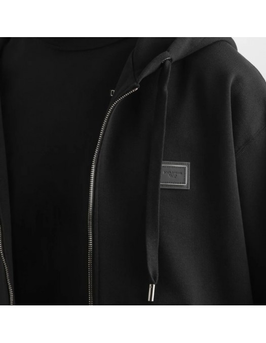Hanorac DOLCE & GABBANA,  New Plate Cotton Hooded Zip Sweatshirt - G9CEGTG7Q2ON0000