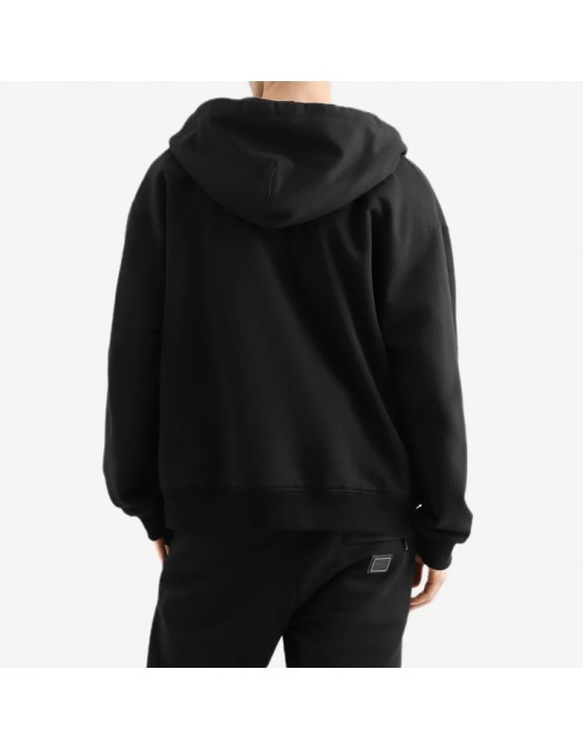 Hanorac DOLCE & GABBANA,  New Plate Cotton Hooded Zip Sweatshirt - G9CEGTG7Q2ON0000