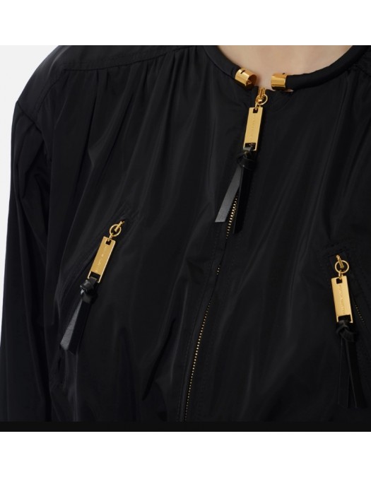 Jacheta ELISABETTA FRANCHI, Bomber jacket in voile fabric - GB00261E2110