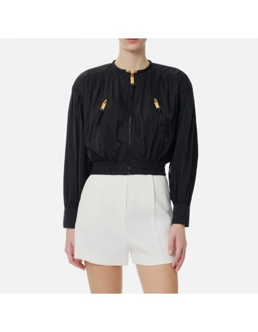 Jacheta ELISABETTA FRANCHI, Bomber jacket in voile fabric - GB00261E2110