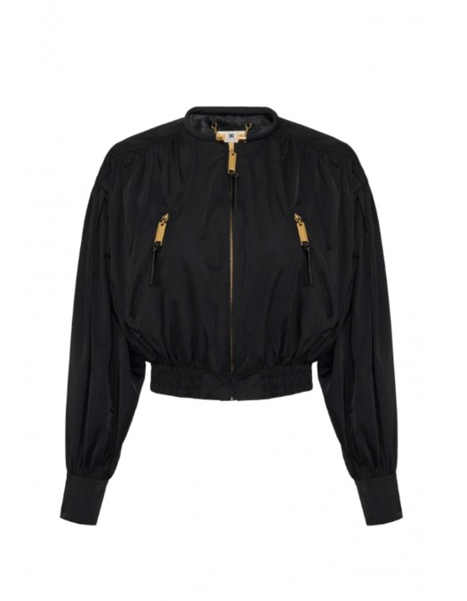 Jacheta ELISABETTA FRANCHI, Bomber jacket in voile fabric - GB00261E2110