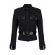 Jacheta ELISABETTA FRANCHI, Buzunare si curea atasate, Negru - GB00356E2110 Jacheta ELISABETTA FRANCHI, Buzunare si curea atasate, Negru - GB00356E2110