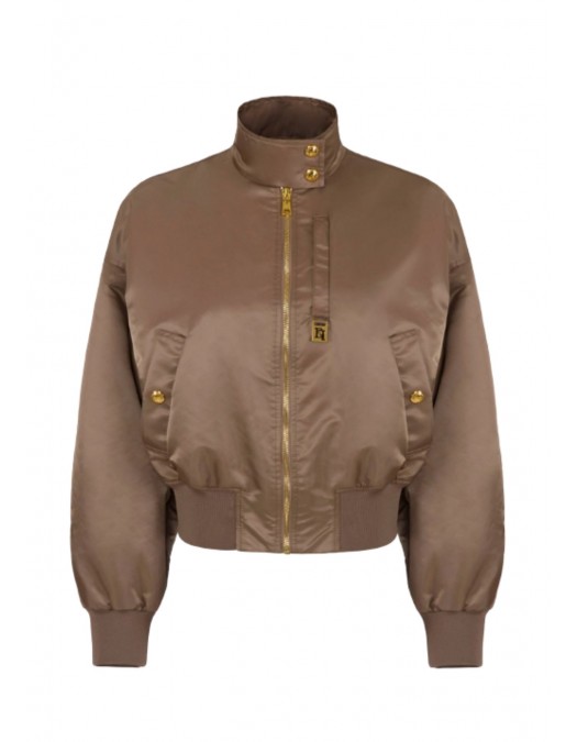 Jacheta ELISABETTA FRANCHI, Bomber jacket in nylon fabric - GB05D61E2229