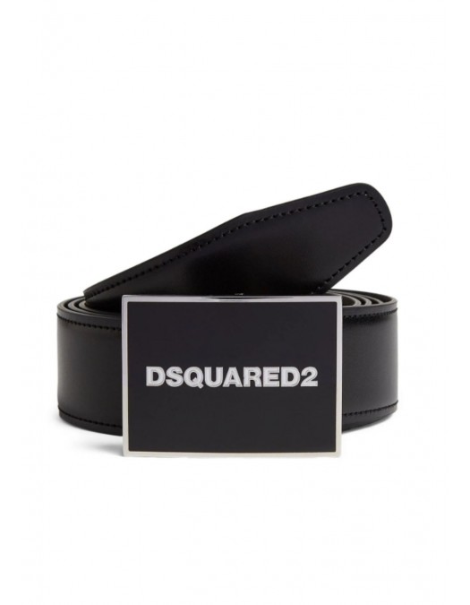 Curea DSQUARED2, Black leather belt - GBM000212900001M1510