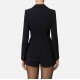 SACOU ELISABETTA FRANCHI, Fermoare aurii atasate, Nasturi Logo, Negru - GI17256E2110
