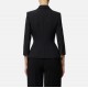 SACOU ELISABETTA FRANCHI, Jacket in double layer crêpe, Negru - GI17456E2110 SACOU ELISABETTA FRANCHI, Jacket in double layer crêpe, Negru - GI17456E2110