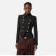 SACOU ELISABETTA FRANCHI, bi-elastic fabric with jewel buttons, Negru - GI18557E2110