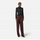 SACOU ELISABETTA FRANCHI, bi-elastic fabric with jewel buttons, Negru - GI18557E2110