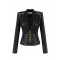 Jacheta ELISABETTA FRANCHI, Accesorii gold atasate, Negru