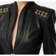 Jacheta ELISABETTA FRANCHI, Accesorii gold atasate, Negru - GI18757E2110 Jacheta ELISABETTA FRANCHI, Accesorii gold atasate, Negru - GI18757E2110