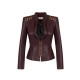 Jacheta ELISABETTA FRANCHI, Accesorii gold atasate, Visiniu - GI18757E2EA4 Jacheta ELISABETTA FRANCHI, Accesorii gold atasate, Visiniu - GI18757E2EA4