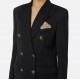 SACOU ELISABETTA FRANCHI, Buzunare atasate, Nasturi Logo, Negru - GI18957E2110