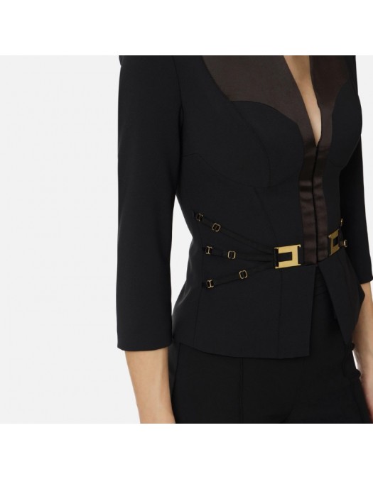 Jacheta ELISABETTA FRANCHI, in double layer crêpe and satin fabrics - GI20261E2110