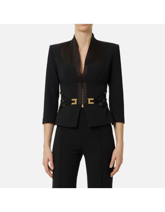 Jacheta ELISABETTA FRANCHI, in double layer crêpe and satin fabrics - GI20261E2110