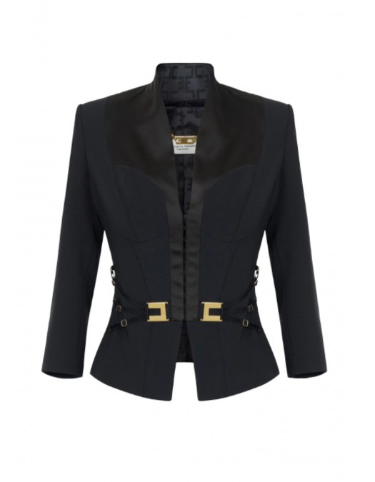 Jacheta ELISABETTA FRANCHI, in double layer crêpe and satin fabrics - GI20261E2110